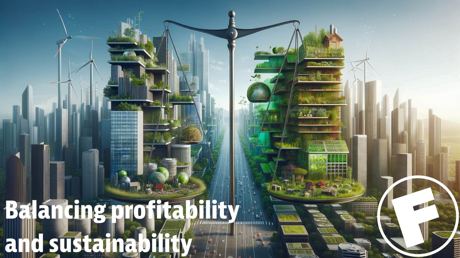 a massive scale weighing the affects of sustainability in a sprawling metropolis