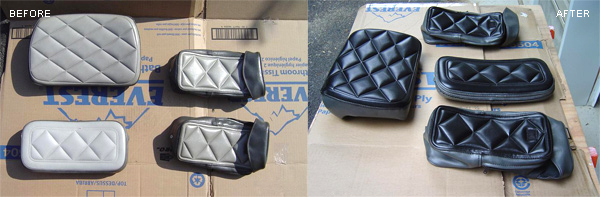 Motorbike seat restoration