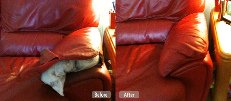 Ripped couch cushion repair